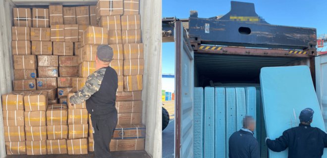 ГБР нашло на Одесской таможне 130 неоформленных контейнеров с элитными товарами — видео - Фото